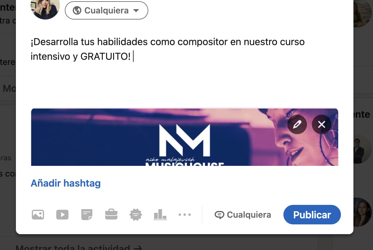 Cómo publicar un carrusel en LinkedIn: incluir un texto atractivo