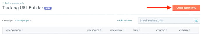 Crear URL de seguimiento en HubSpot para un código UTM
