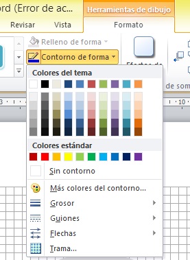 Cómo hacer un logo en Word: contorno de forma