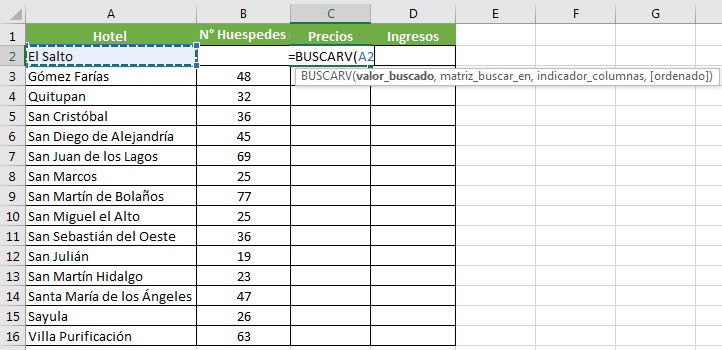 Cómo cruzar bases de datos en Excel: poner valor buscado