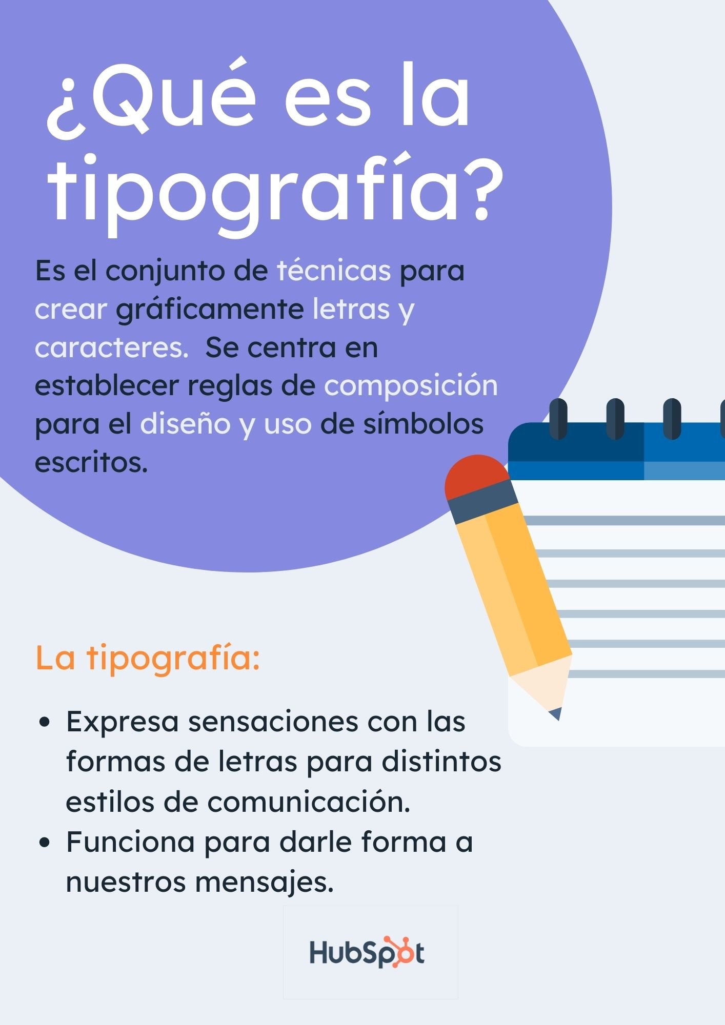 Infografía sobre qué es una tipografía y sus funciones