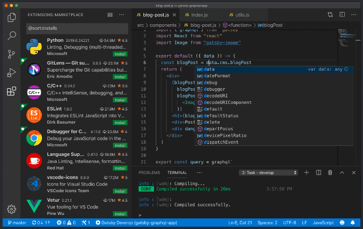 éditeur de texte html visual studio code