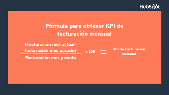 Fórmula para obtener KPI de facturación mensual