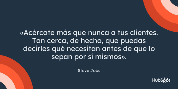 Frase de servicio al cliente corta de Steve Jobs