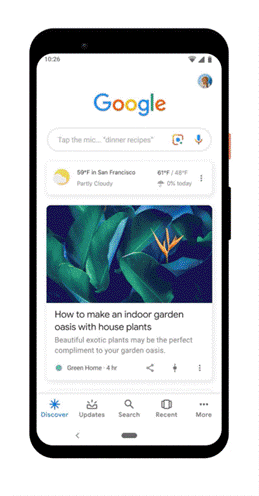Google web stories Discover