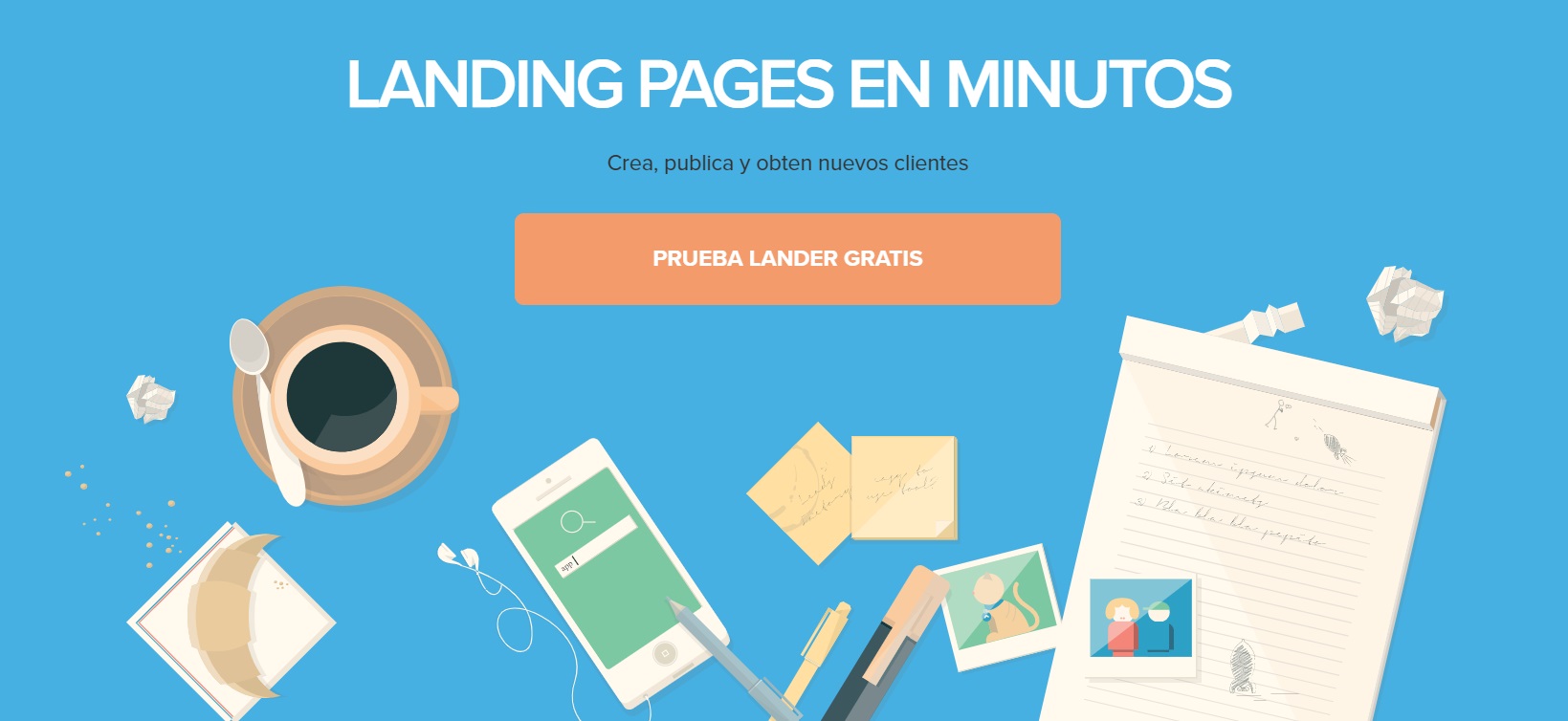 Herramienta de landing pages de Lander