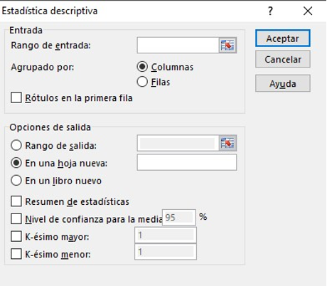 Herramientas para hacer análisis de datos en Excel: estadística descriptiva