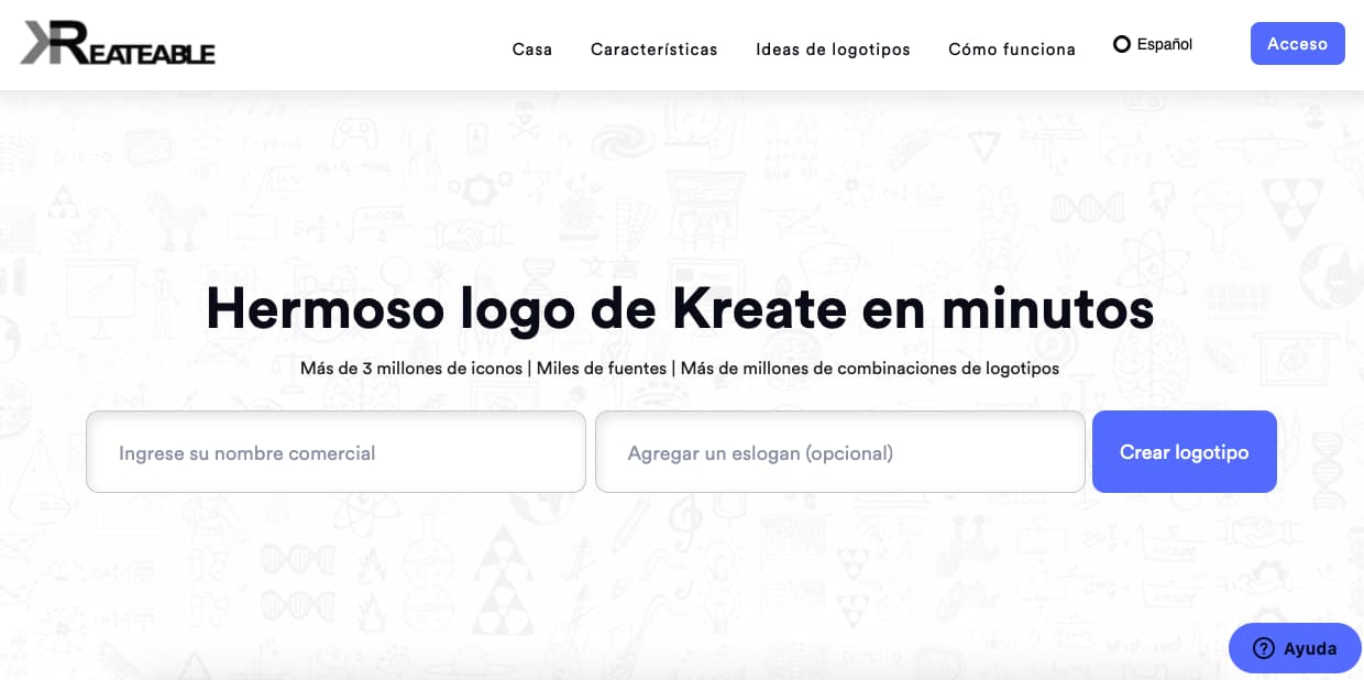 herramientas para crear logos Kreateable
