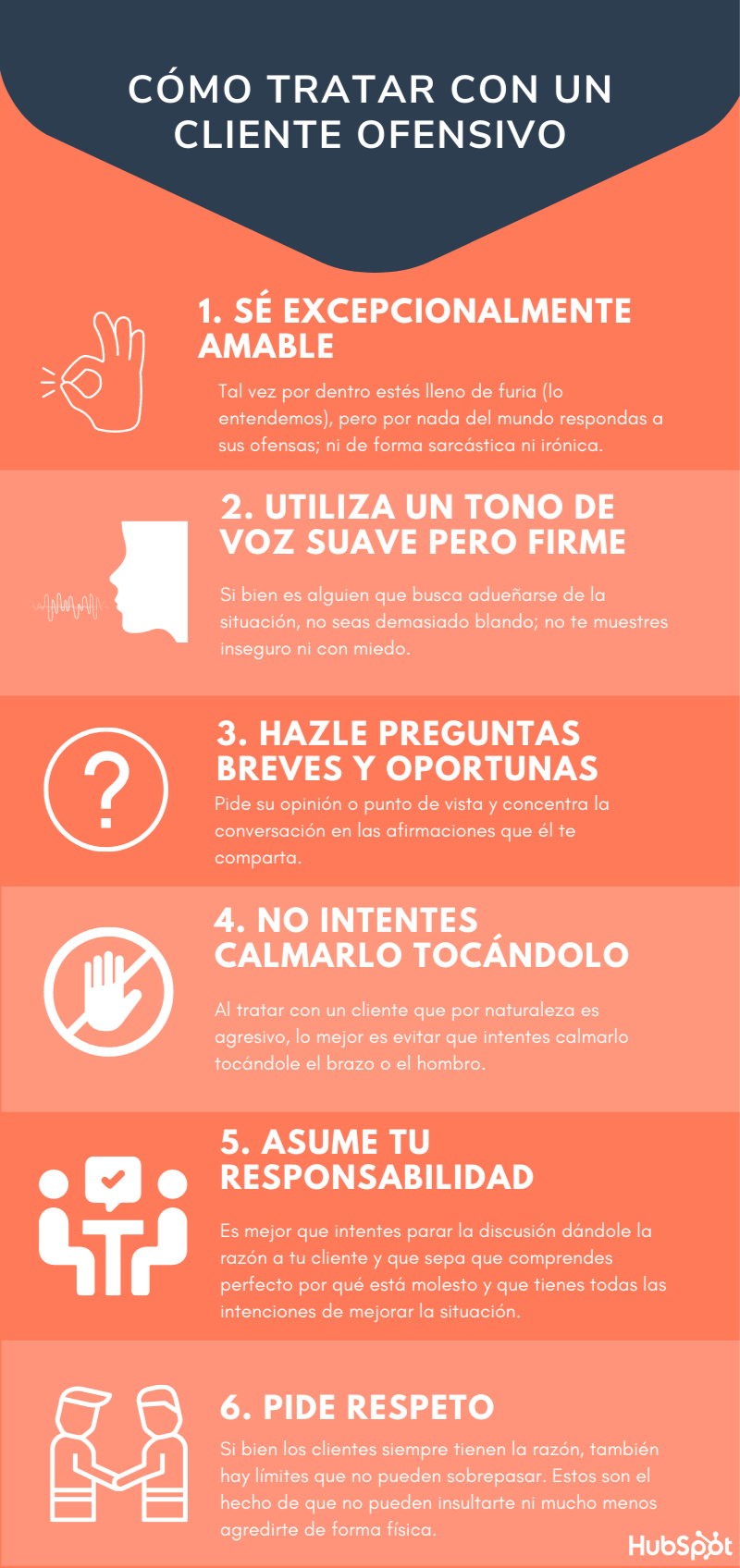 Cómo tratar a un cliente ofensivo