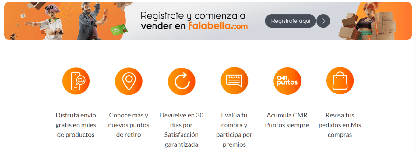 Ejemplo de retail marketing: Falabella