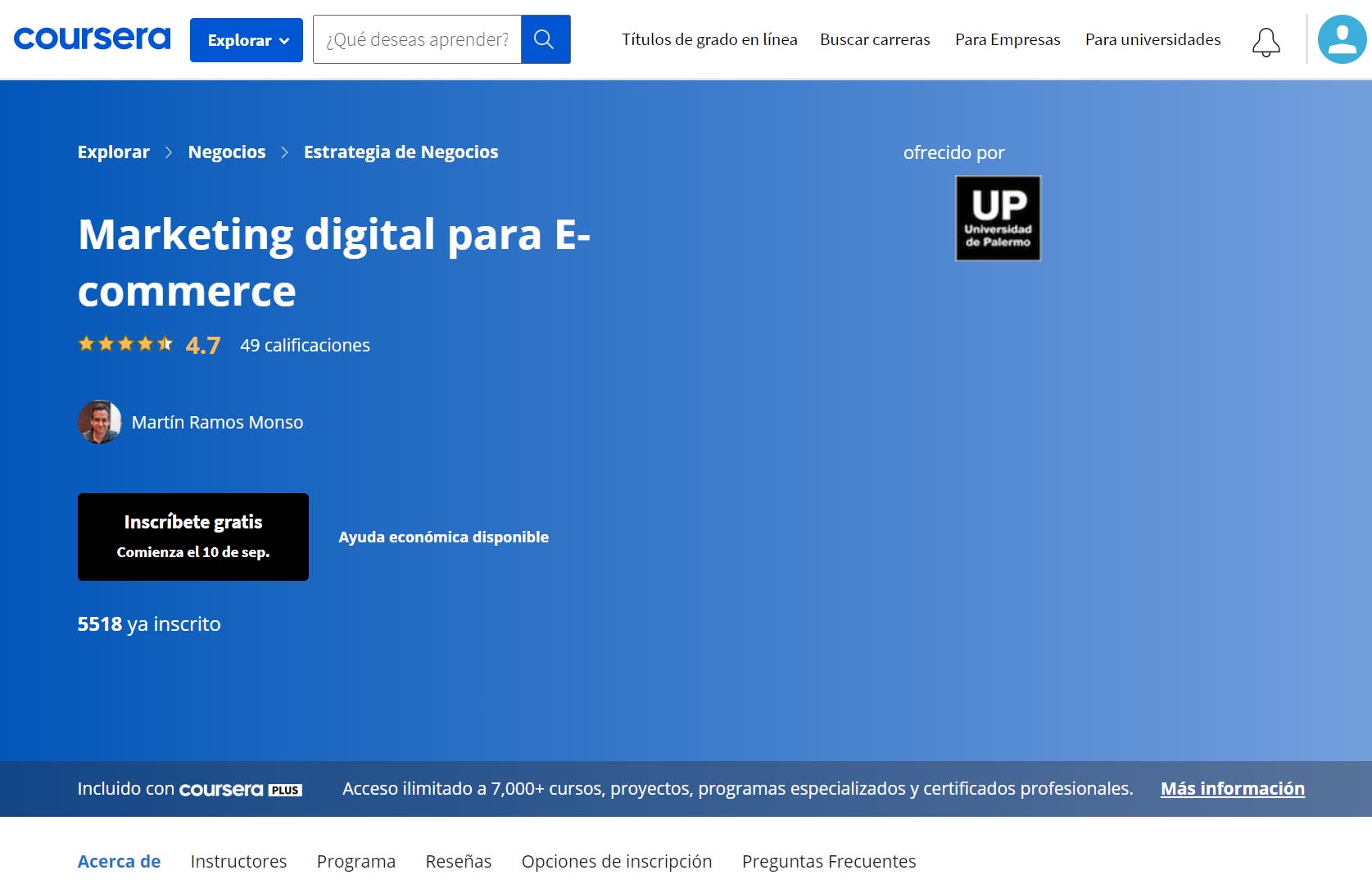 Curso de marketing digital: Marketing digital para E-commerce