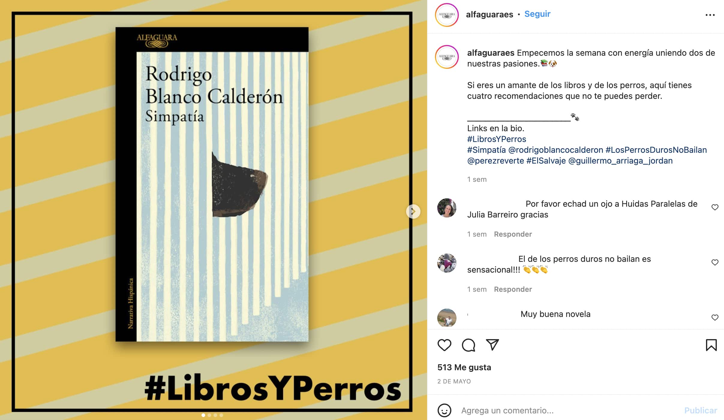 Ejemplo de pie de foto creativo para Instagram con hashtags al final del mensaje