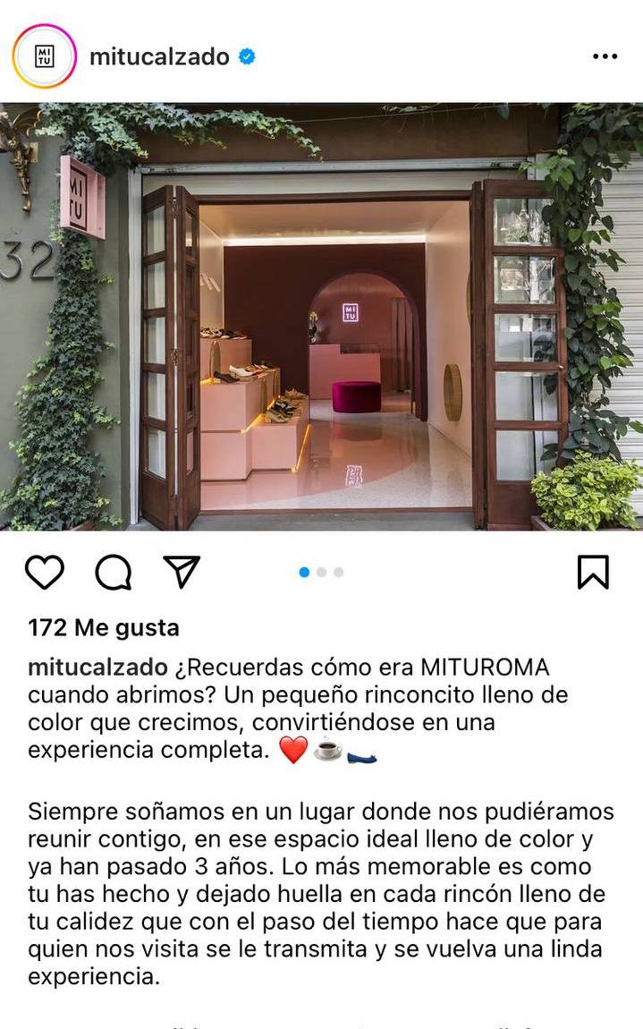 Ejemplo de pie de foto creativo para Instagram con llamada a la acción para compartir