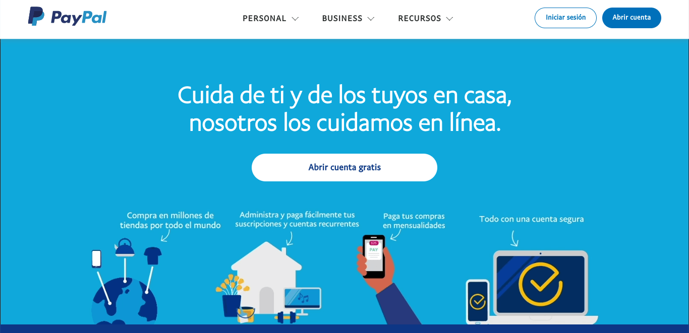 Ejemplo de plataforma digital: PayPal