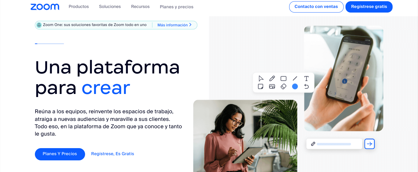 Ejemplo de plataforma digital: Zoom