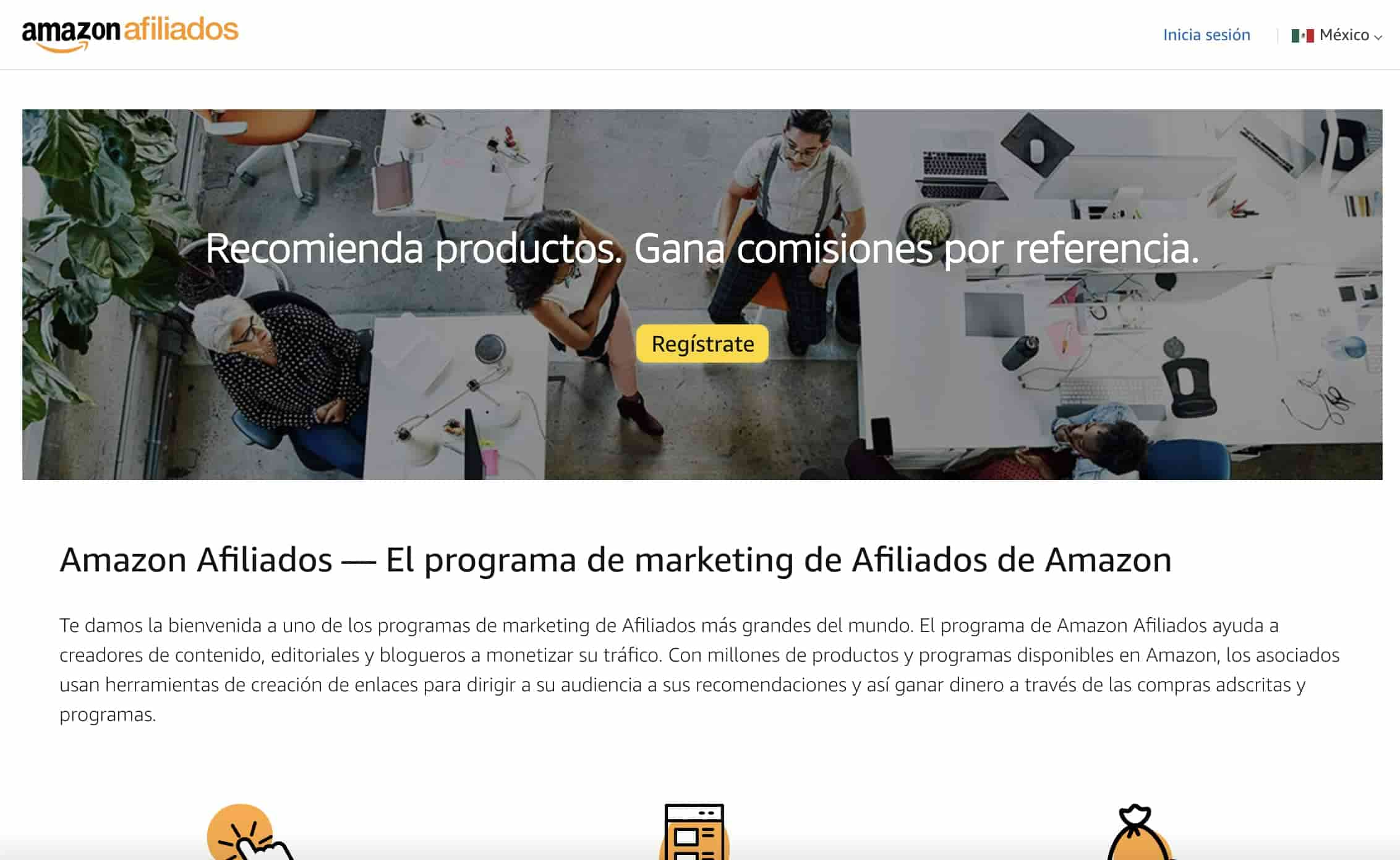 Ejemplo de programa de referidos: Amazon