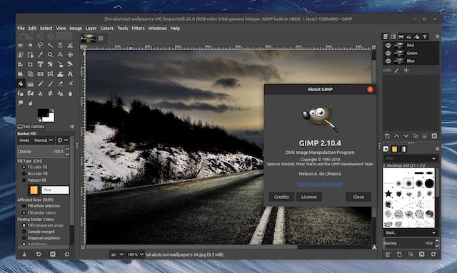 Programa de diseño grafico gratis: GIMP