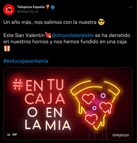 Publicidad de San Valentín