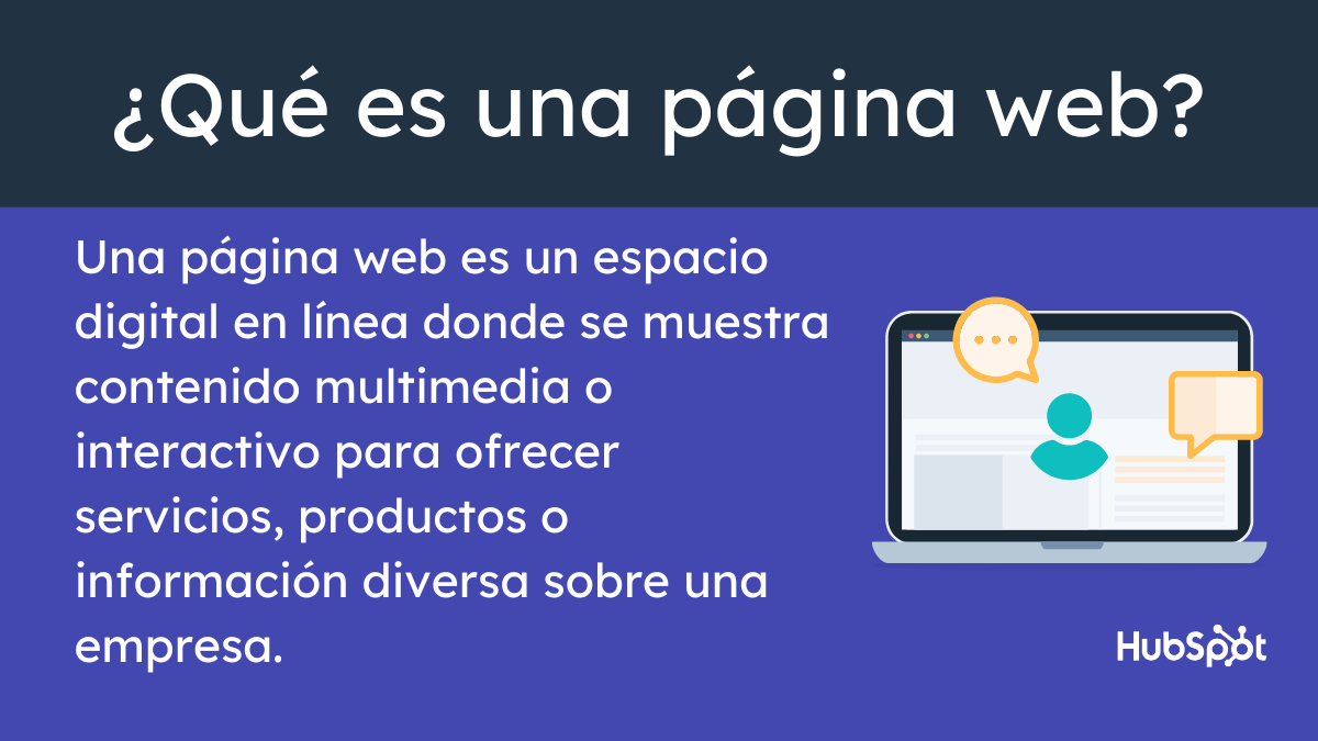 Infografía sobre qué es una página web