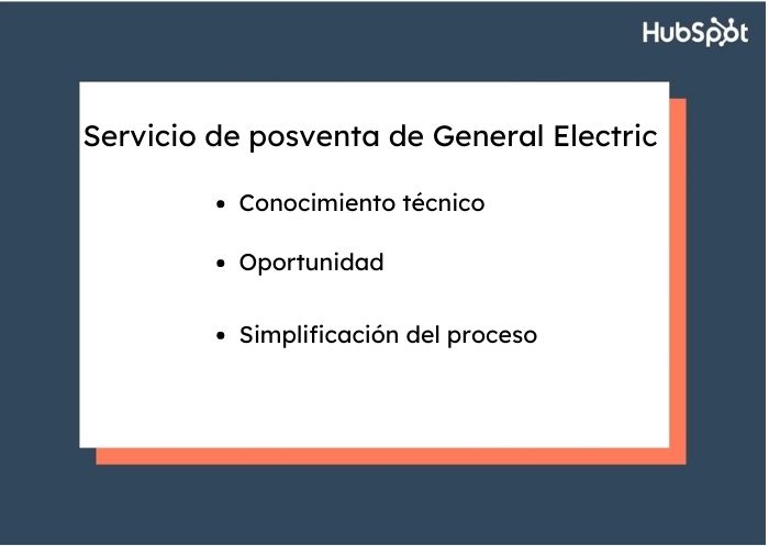 ejemplos de servicio posventa