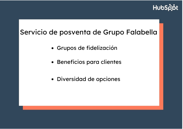 qué es el servicio posventa - ejemplos: Falabella