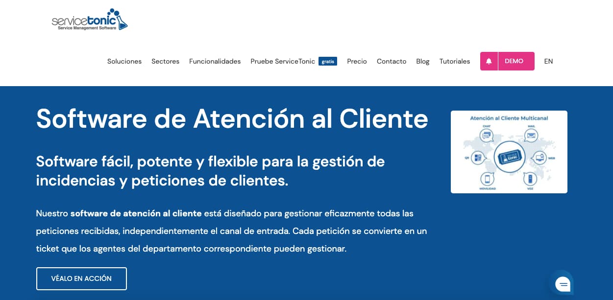 Software de asistencia al cliente: ServiceTonic