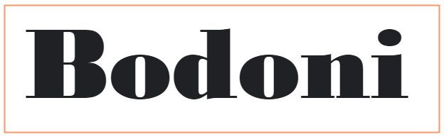 Tipografías para diseño: Bodoni