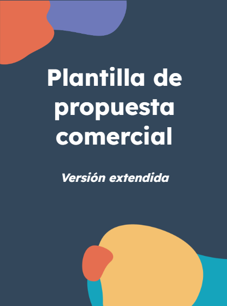 Portada plantilla de propuesta comercial.