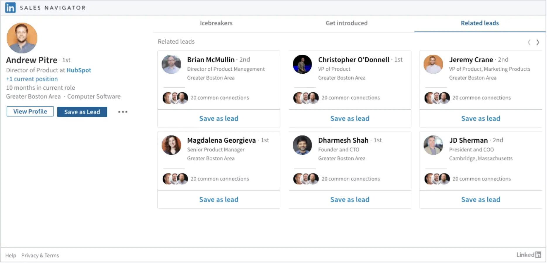 HubSpot’s CRM can integrate seamlessly with LinkedIn Sales Navigator.