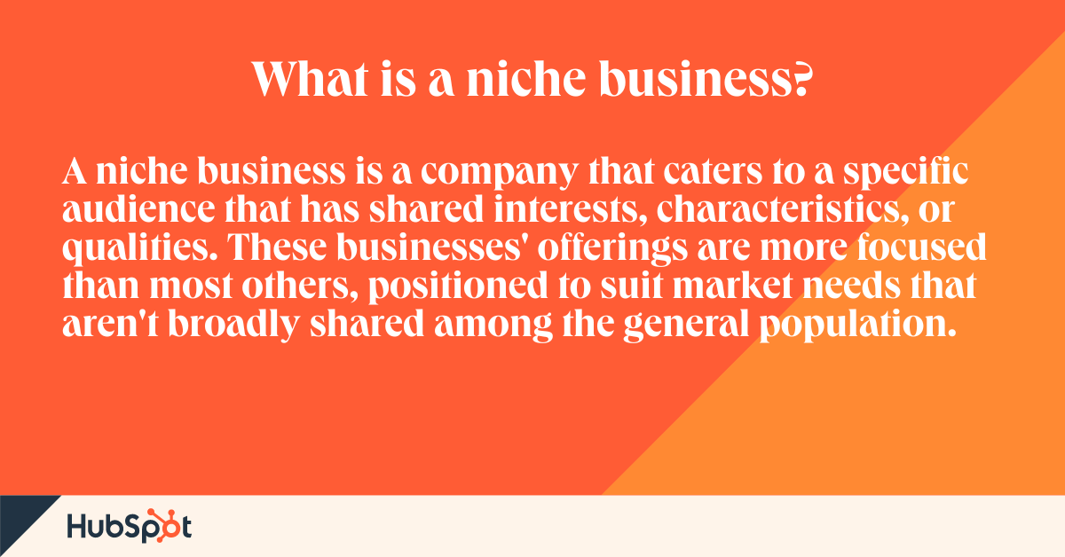 what is a niche in business